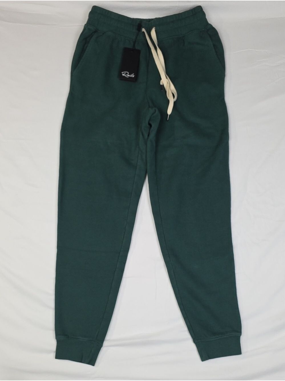 Rails Men's Forest Green Sweatpants with Cream Drawstring XXS